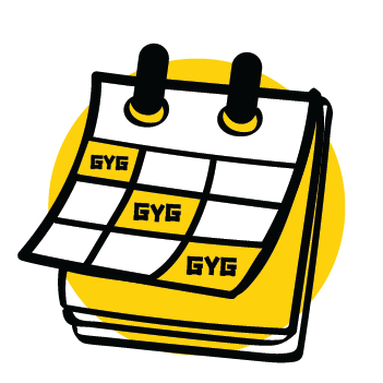 Catering calendar notice icon GYG