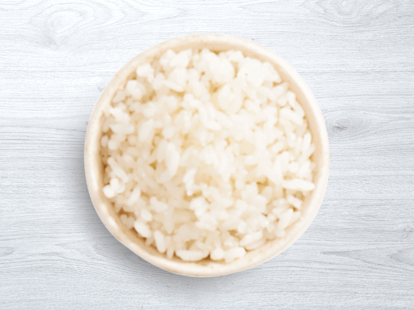 White rice side in a dish